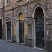 Palazzina nel centro storico di Sarzana, stato attuale, in fase di progettazione